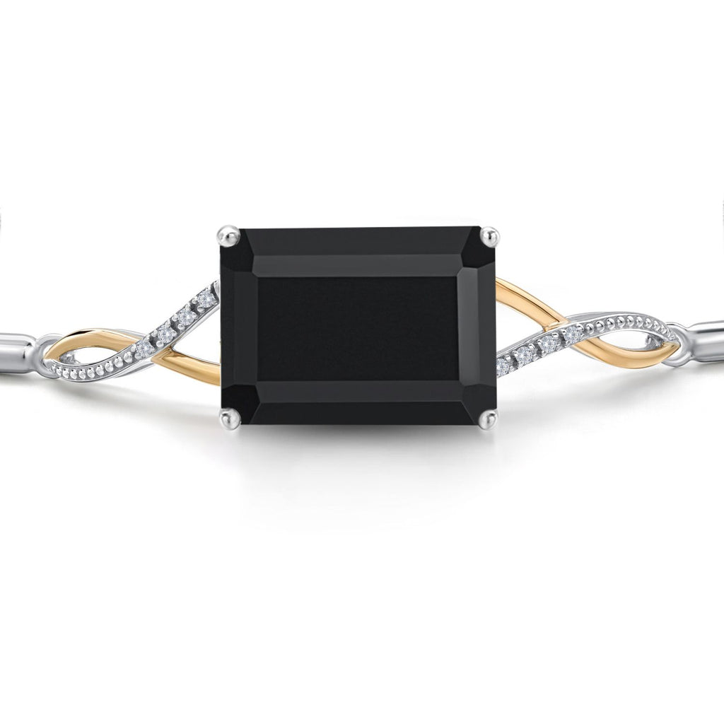 Bracelet in 925 Sterling Silver and 10K Yellow Gold