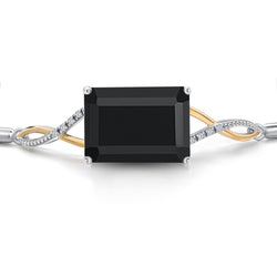 Bracelet in 925 Sterling Silver and 10K Yellow Gold