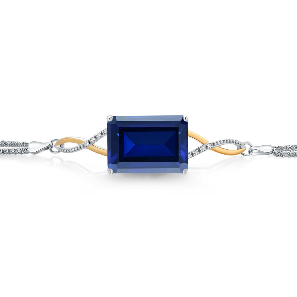 Bracelet in 925 Sterling Silver and 10K Yellow Gold