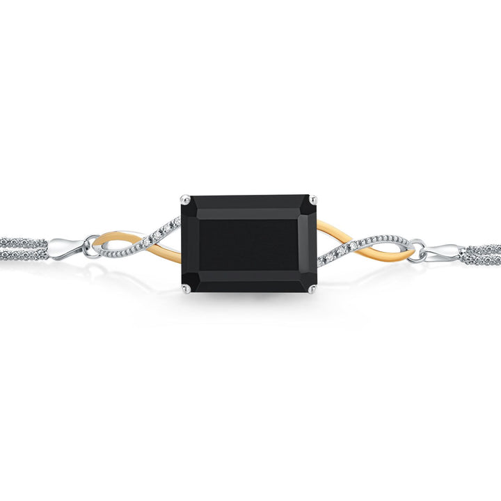 Bracelet in 925 Sterling Silver and 10K Yellow Gold