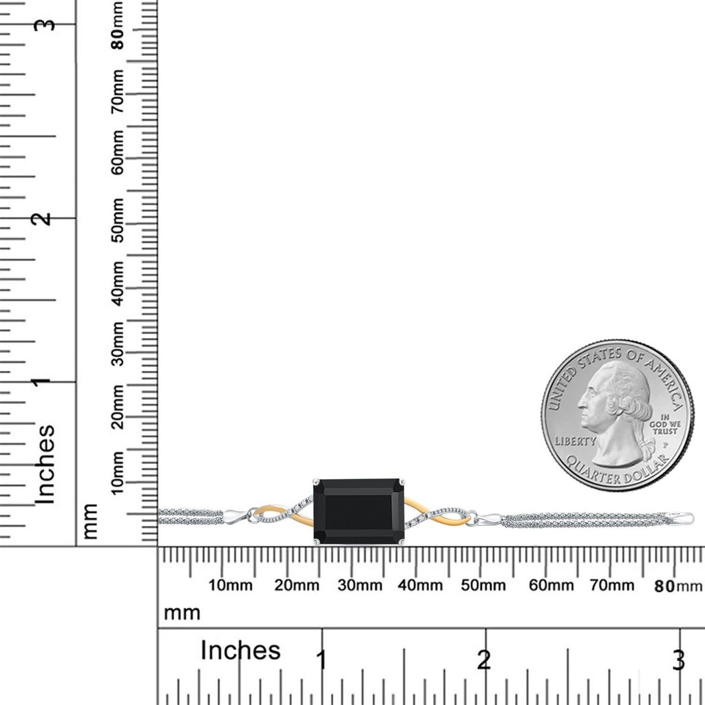 Bracelet in 925 Sterling Silver and 10K Yellow Gold