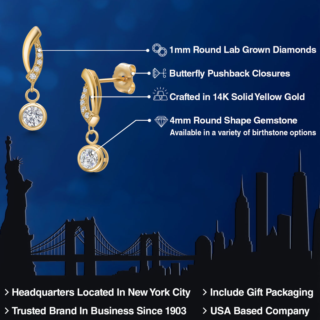 E - F_Earrings in 14K Yellow Gold