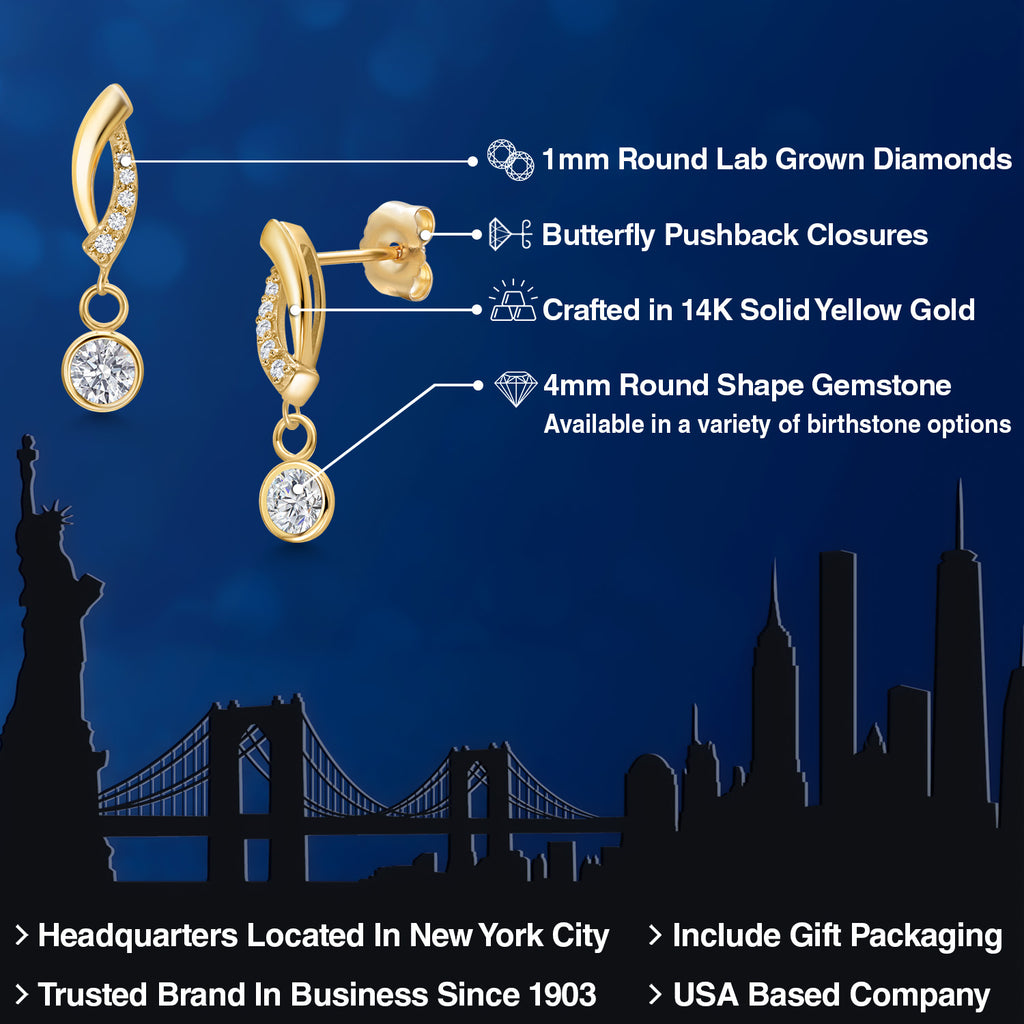 E - F_Earrings in 14K Yellow Gold