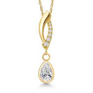 Lab Grown Diamond_Pendant in 14K Yellow Gold