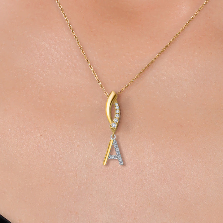 Pendant in 925 Sterling Silver and 10K Yellow Gold