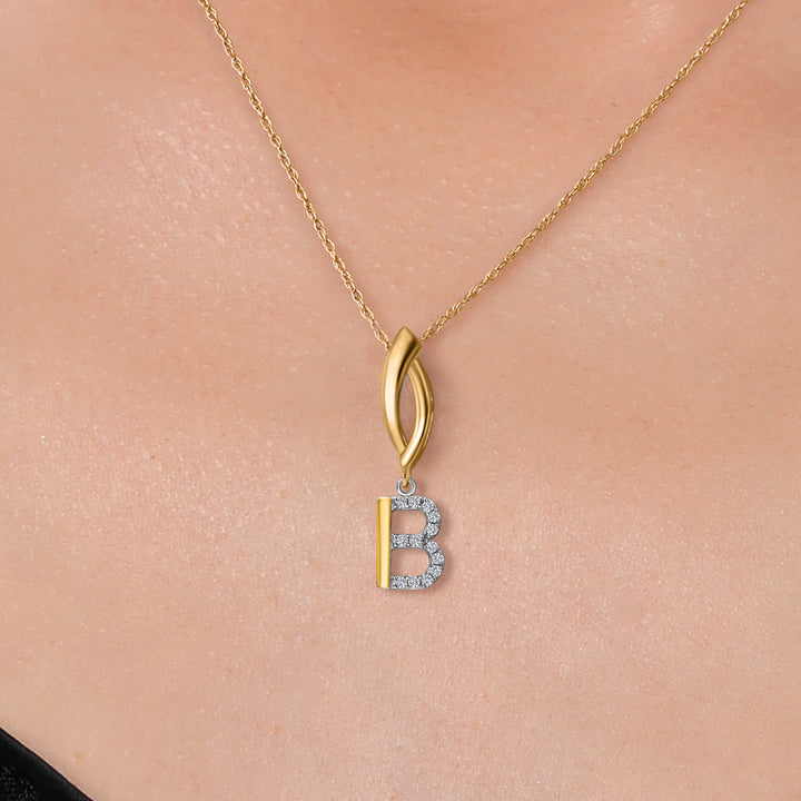 Pendant in 925 Sterling Silver and 10K Yellow Gold