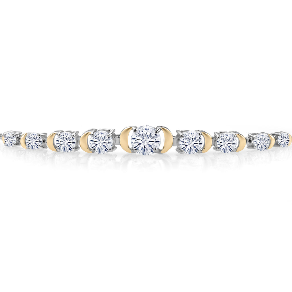 Bracelet in 925 Sterling Silver and 10K Yellow Gold