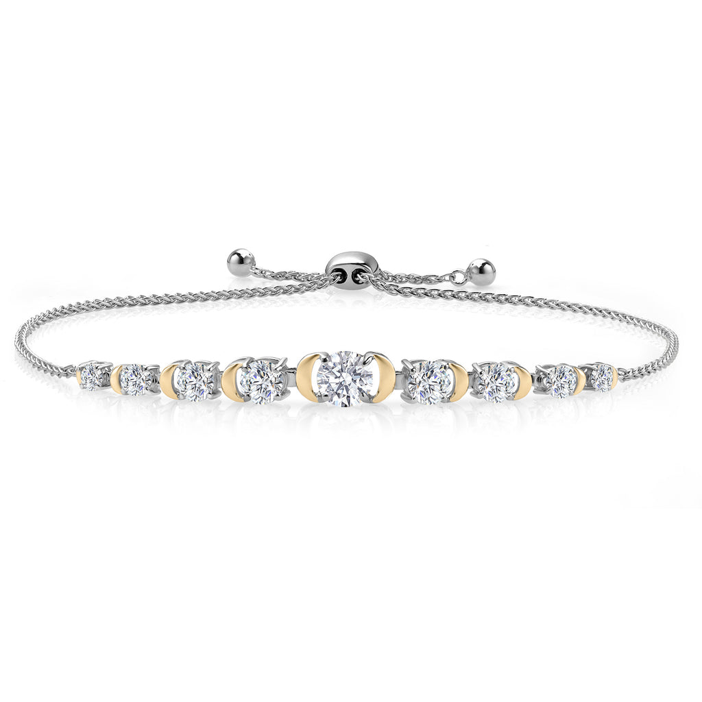 Bracelet in 925 Sterling Silver and 10K Yellow Gold