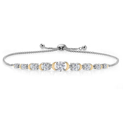 Bracelet in 925 Sterling Silver and 10K Yellow Gold