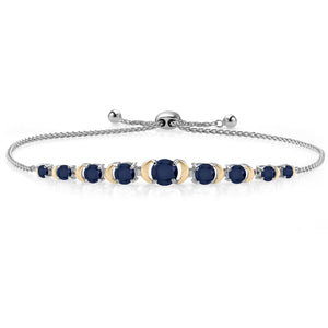 Bracelet in 925 Sterling Silver and 10K Yellow Gold