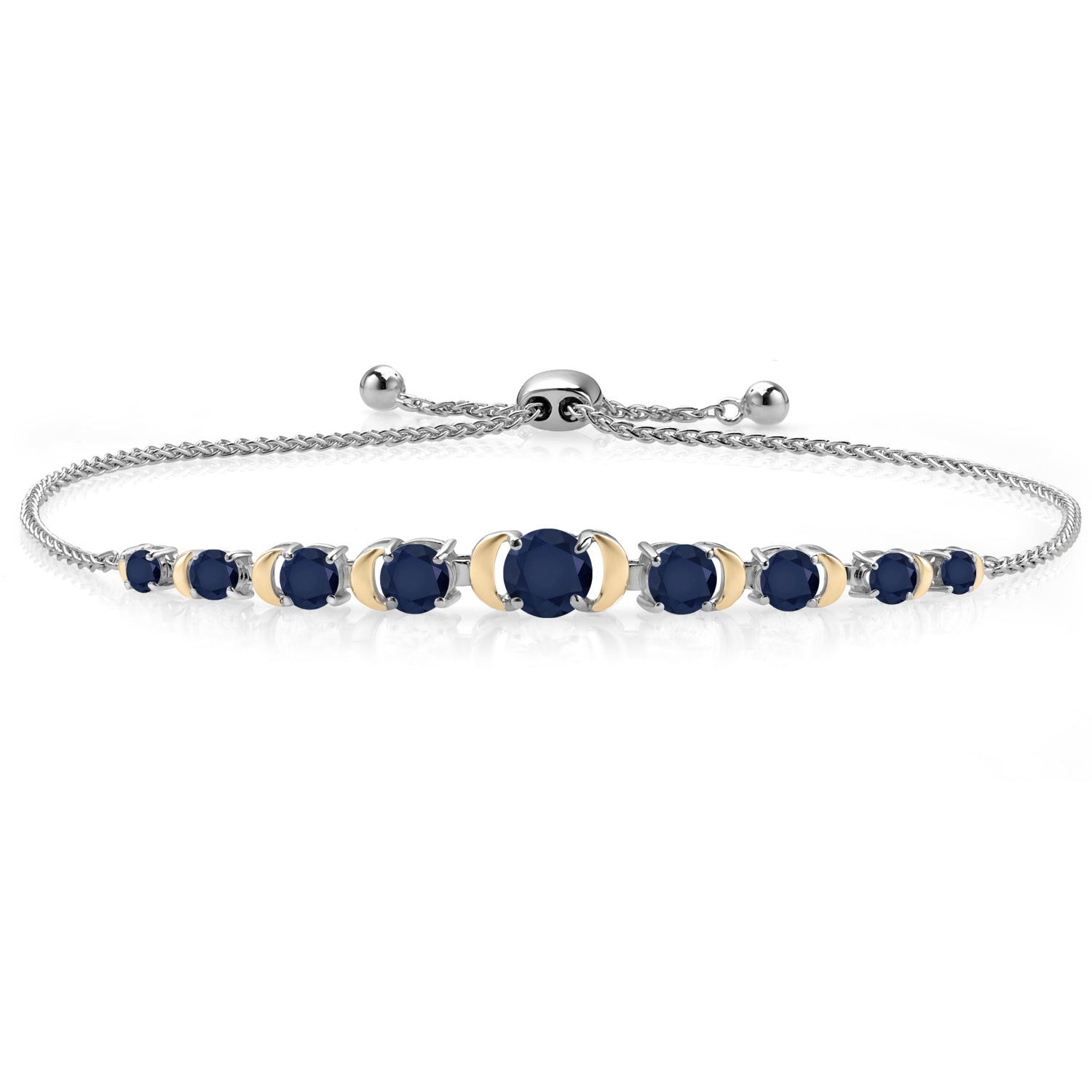 Bracelet in 925 Sterling Silver and 10K Yellow Gold