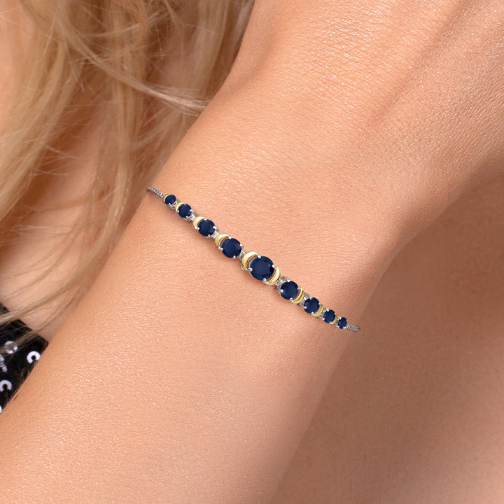 Bracelet in 925 Sterling Silver and 10K Yellow Gold