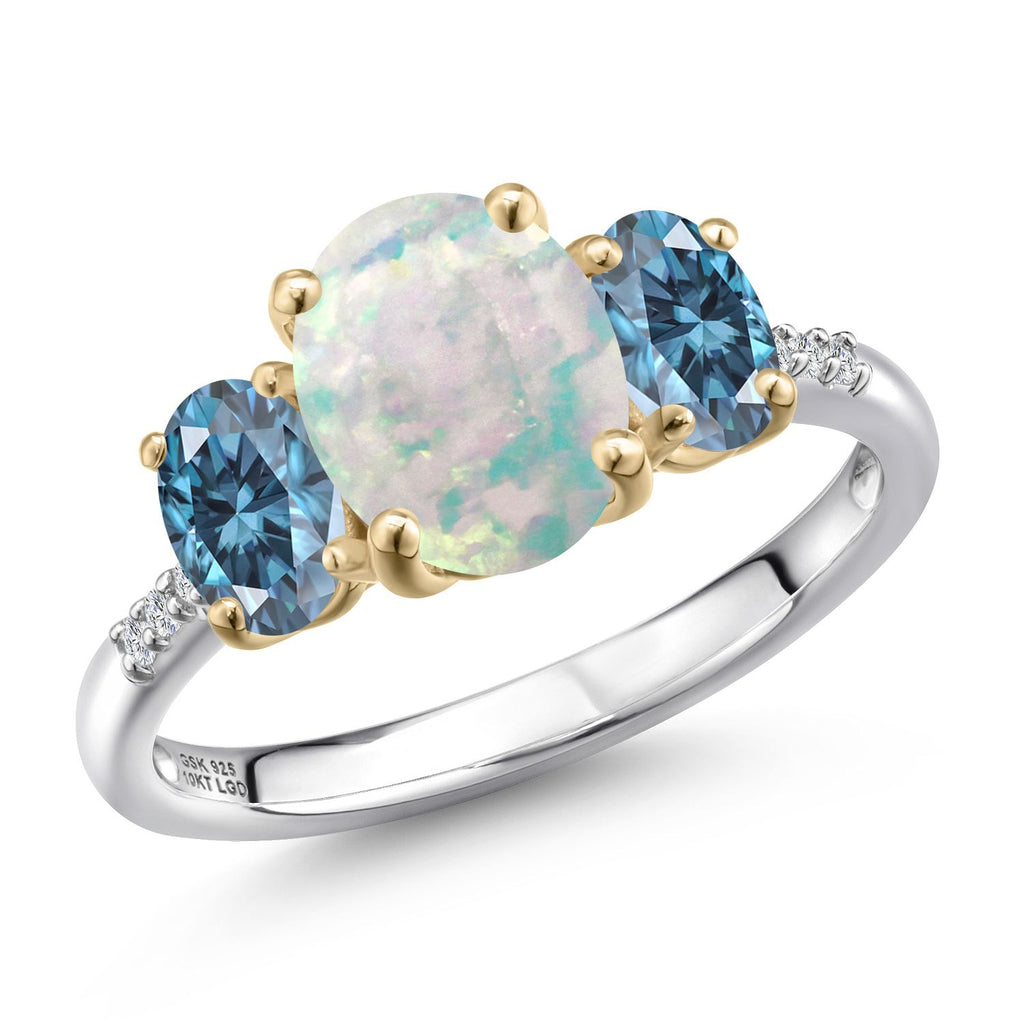 9_Ring in 925 Sterling Silver and 10K Yellow Gold