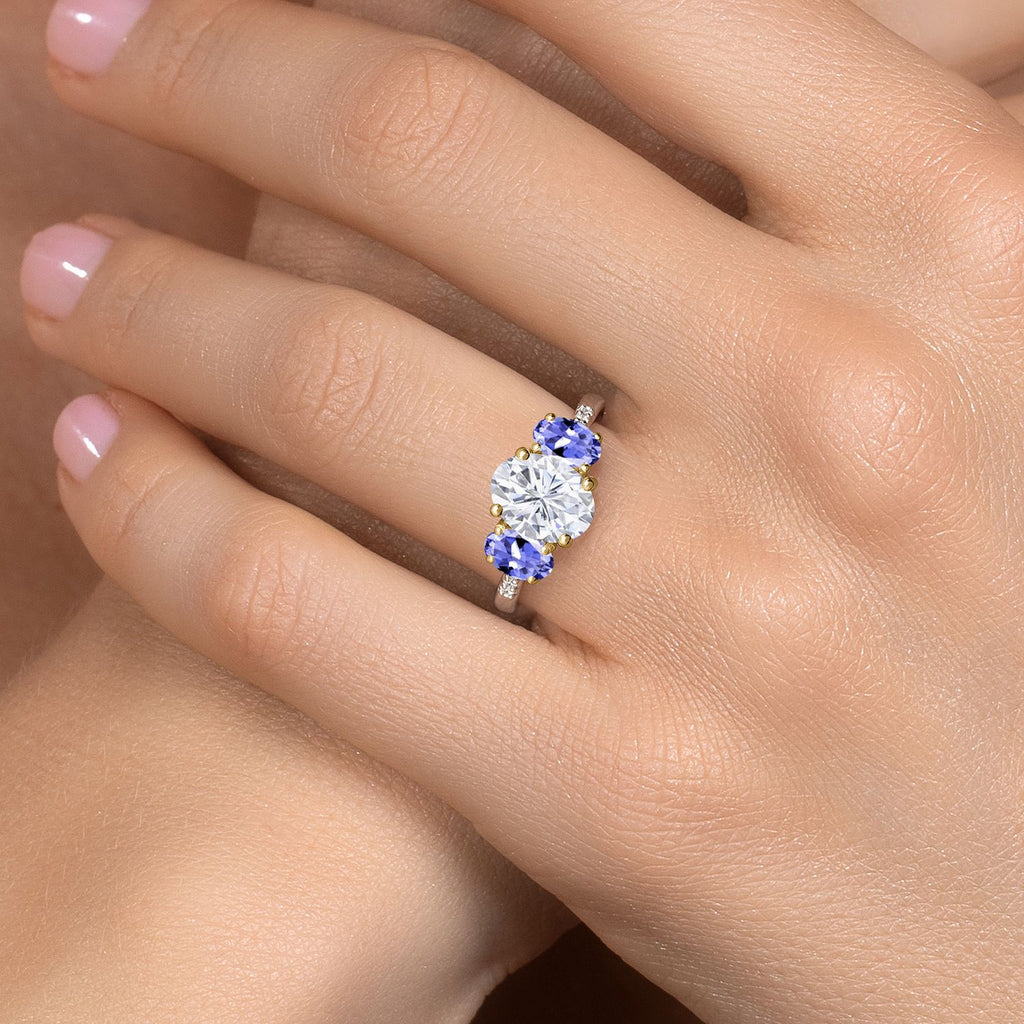 Ring in 925 Sterling Silver and 10K Yellow Gold