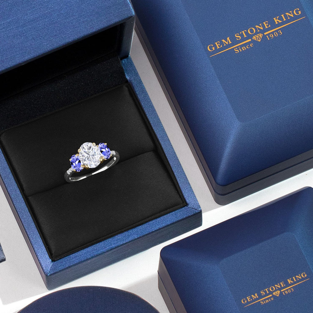 Ring in 925 Sterling Silver and 10K Yellow Gold