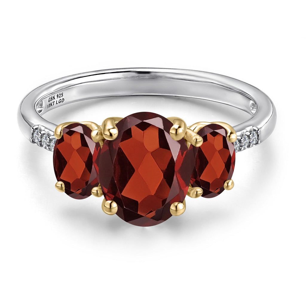 Ring in 925 Sterling Silver and 10K Yellow Gold