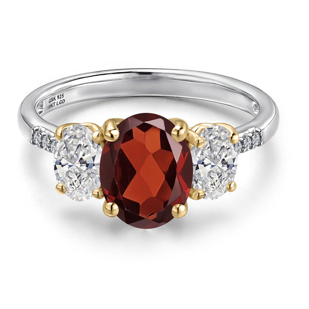 Ring in 925 Sterling Silver and 10K Yellow Gold