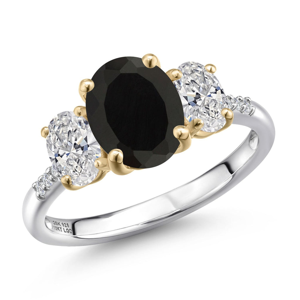 5_Ring in 925 Sterling Silver and 10K Yellow Gold