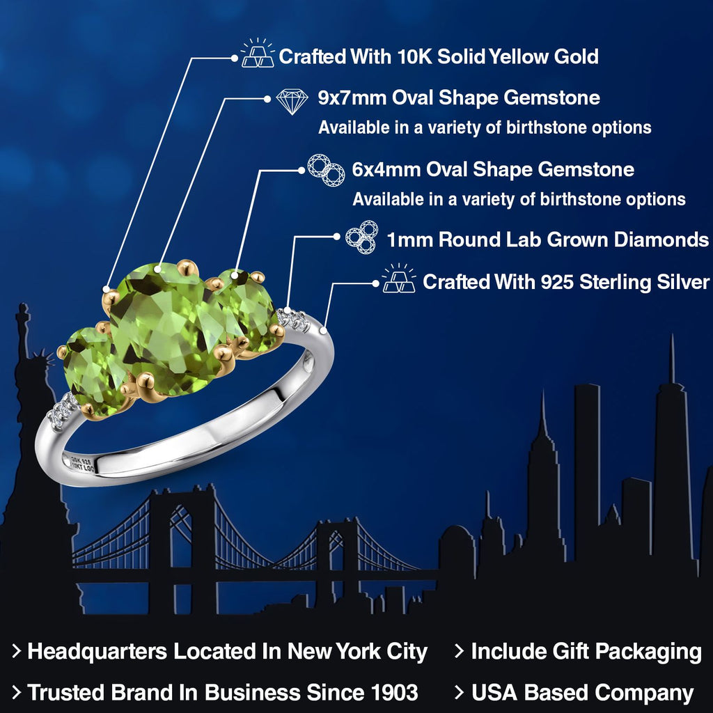 Ring in 925 Sterling Silver and 10K Yellow Gold