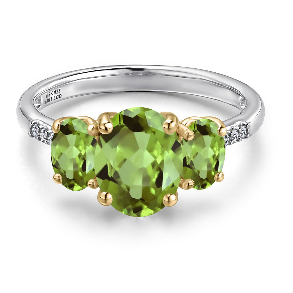 Ring in 925 Sterling Silver and 10K Yellow Gold