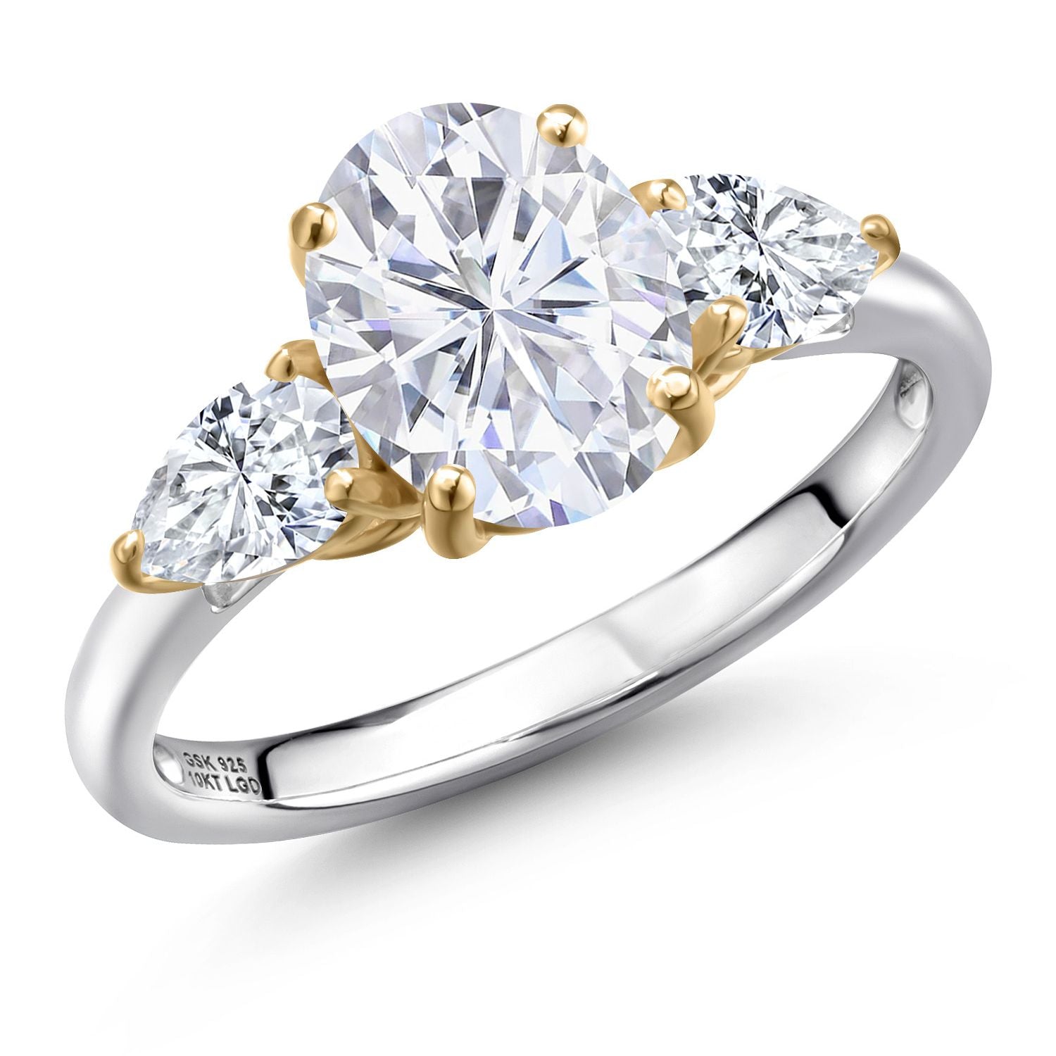 6_Ring in 925 Sterling Silver and 10K Yellow Gold