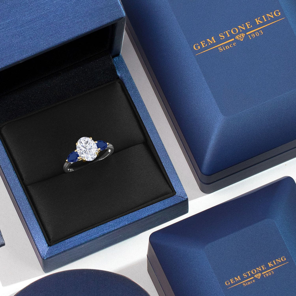 Ring in 925 Sterling Silver and 10K Yellow Gold