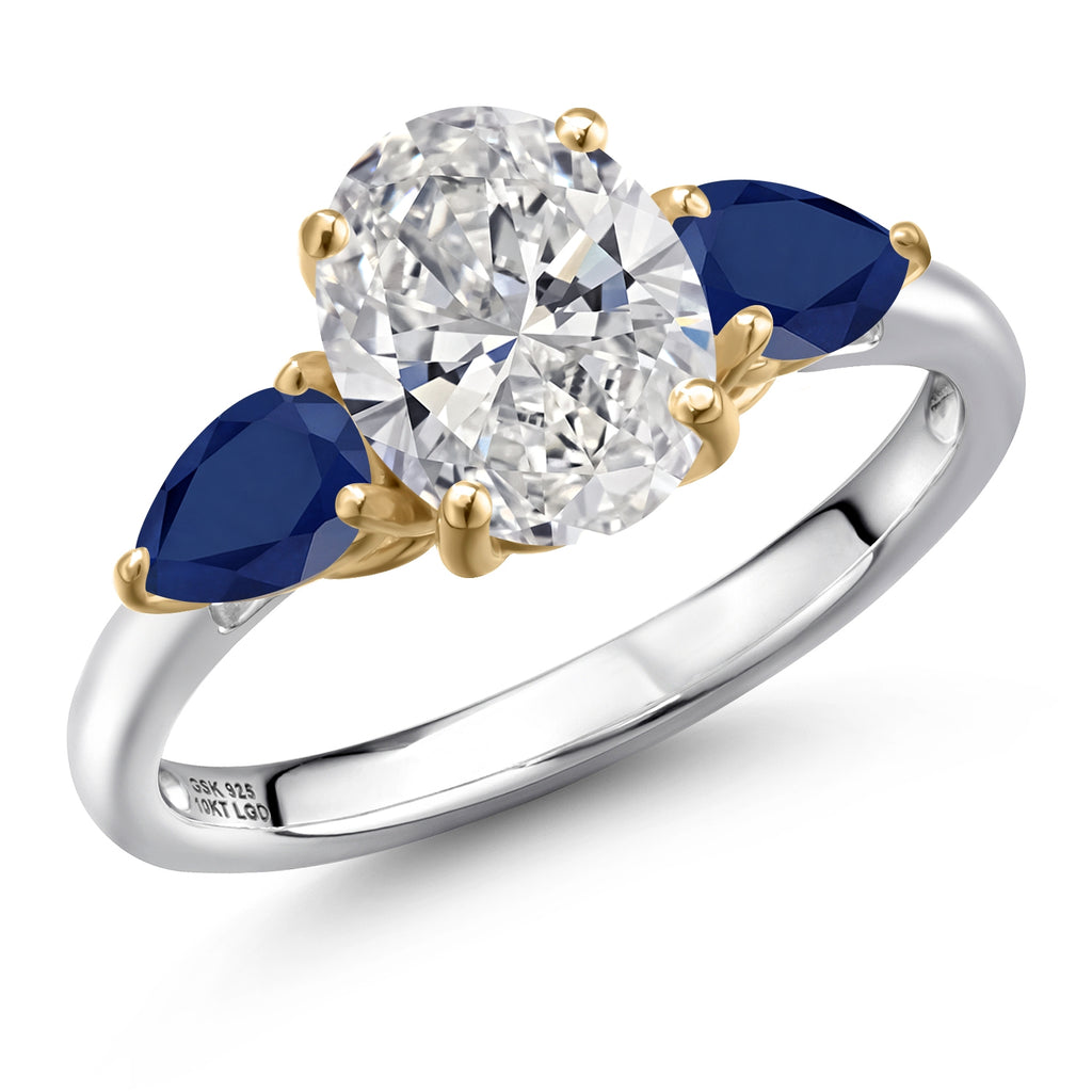 5_Ring in 925 Sterling Silver and 10K Yellow Gold