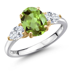 Ring in 925 Sterling Silver and 10K Yellow Gold