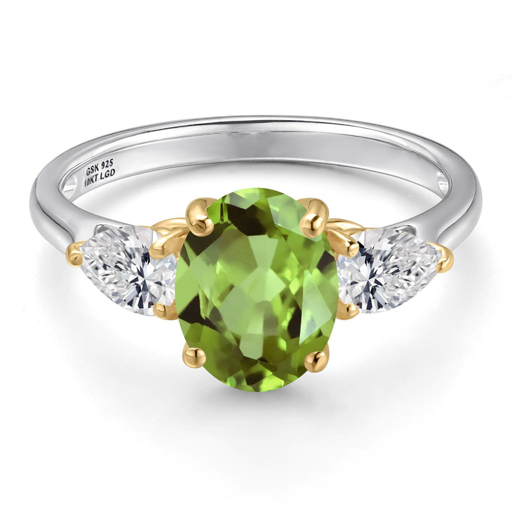 Ring in 925 Sterling Silver and 10K Yellow Gold