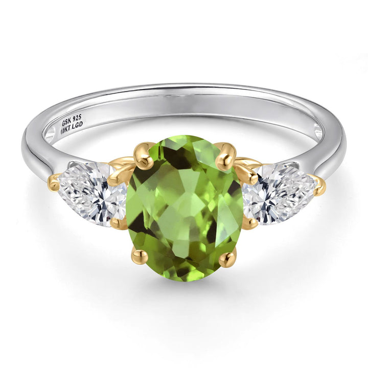 Ring in 925 Sterling Silver and 10K Yellow Gold
