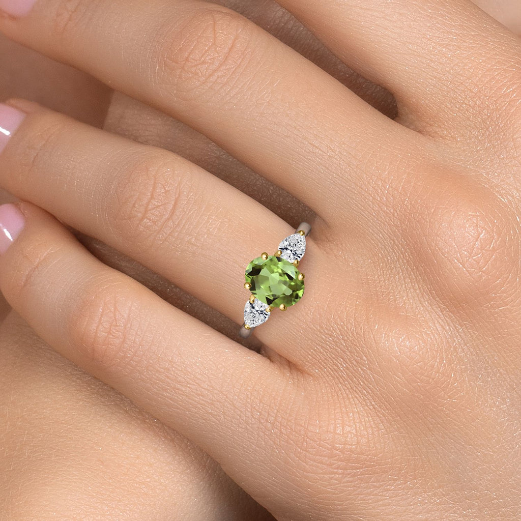 Ring in 925 Sterling Silver and 10K Yellow Gold
