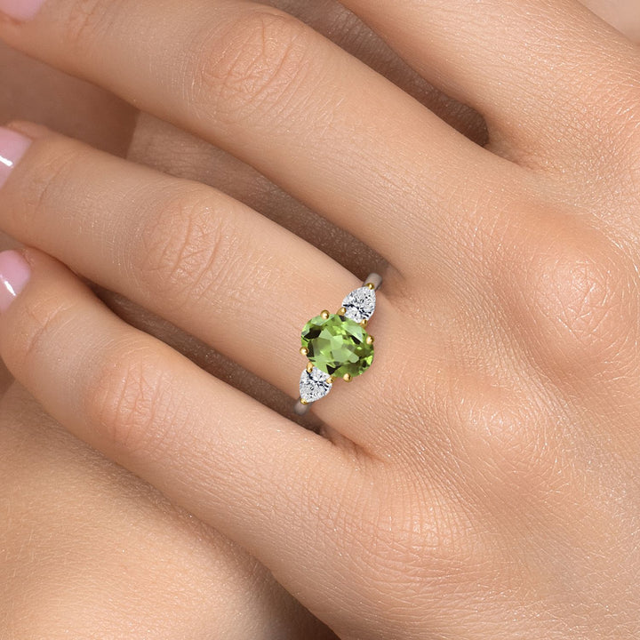Ring in 925 Sterling Silver and 10K Yellow Gold