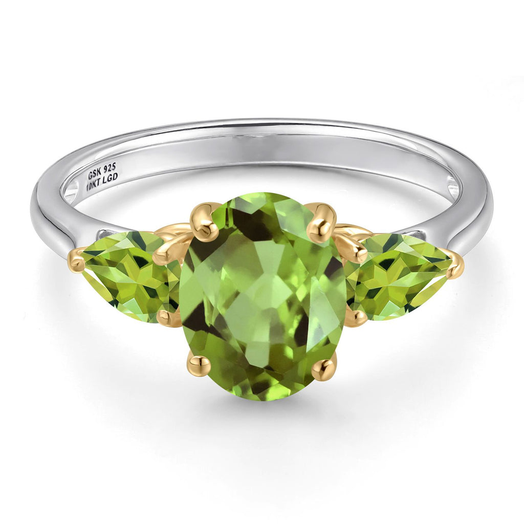Ring in 925 Sterling Silver and 10K Yellow Gold