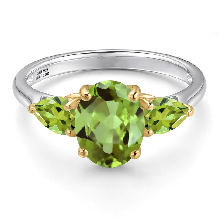 Ring in 925 Sterling Silver and 10K Yellow Gold