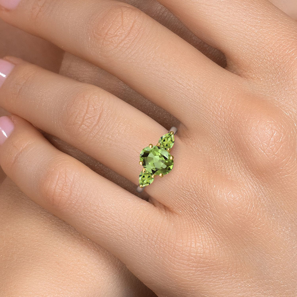 Ring in 925 Sterling Silver and 10K Yellow Gold