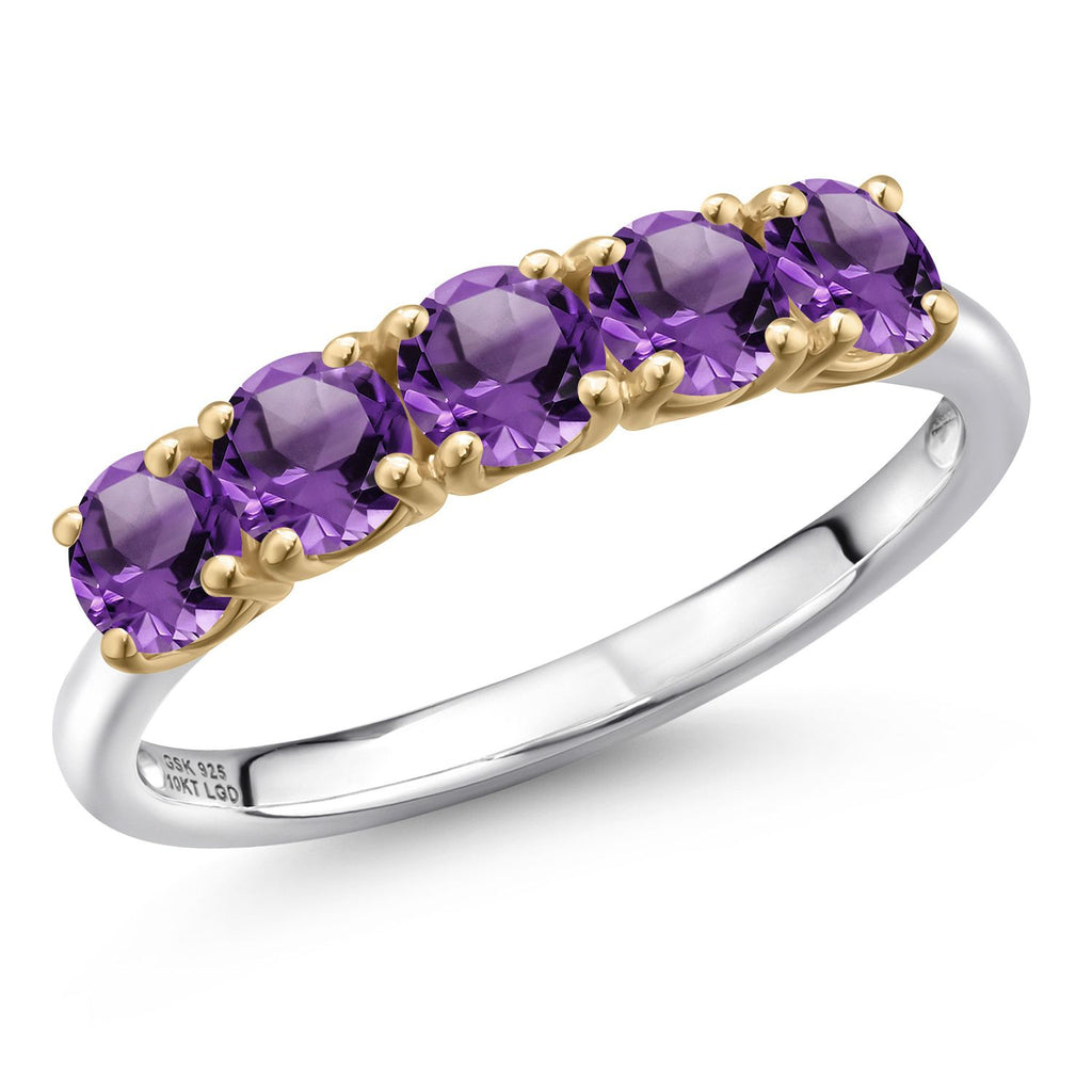 8_Ring in 925 Sterling Silver and 10K Yellow Gold