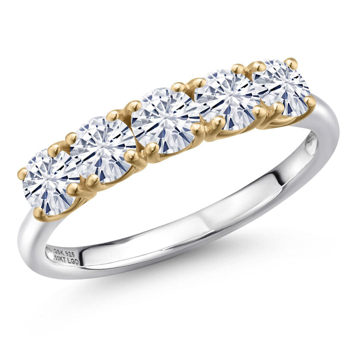 6_Ring in 925 Sterling Silver and 10K Yellow Gold