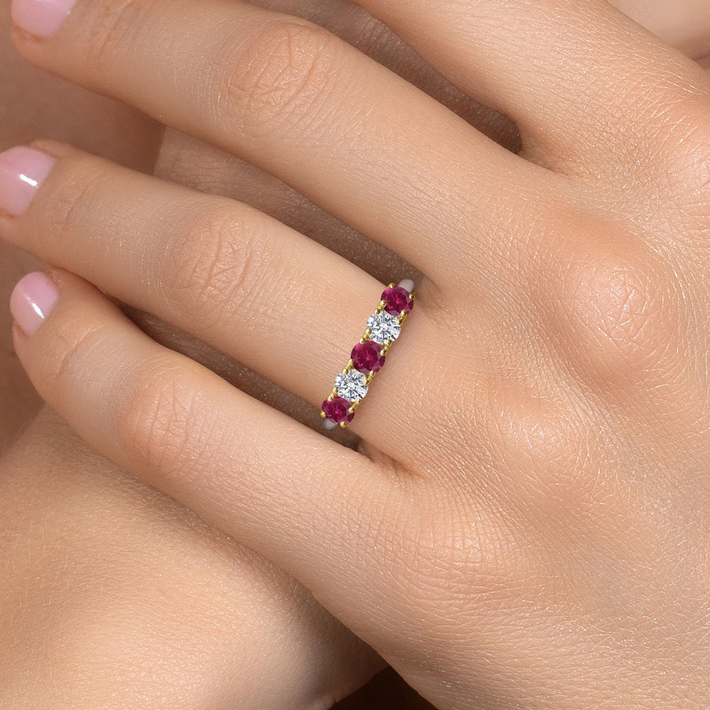 Ring in 925 Sterling Silver and 10K Yellow Gold