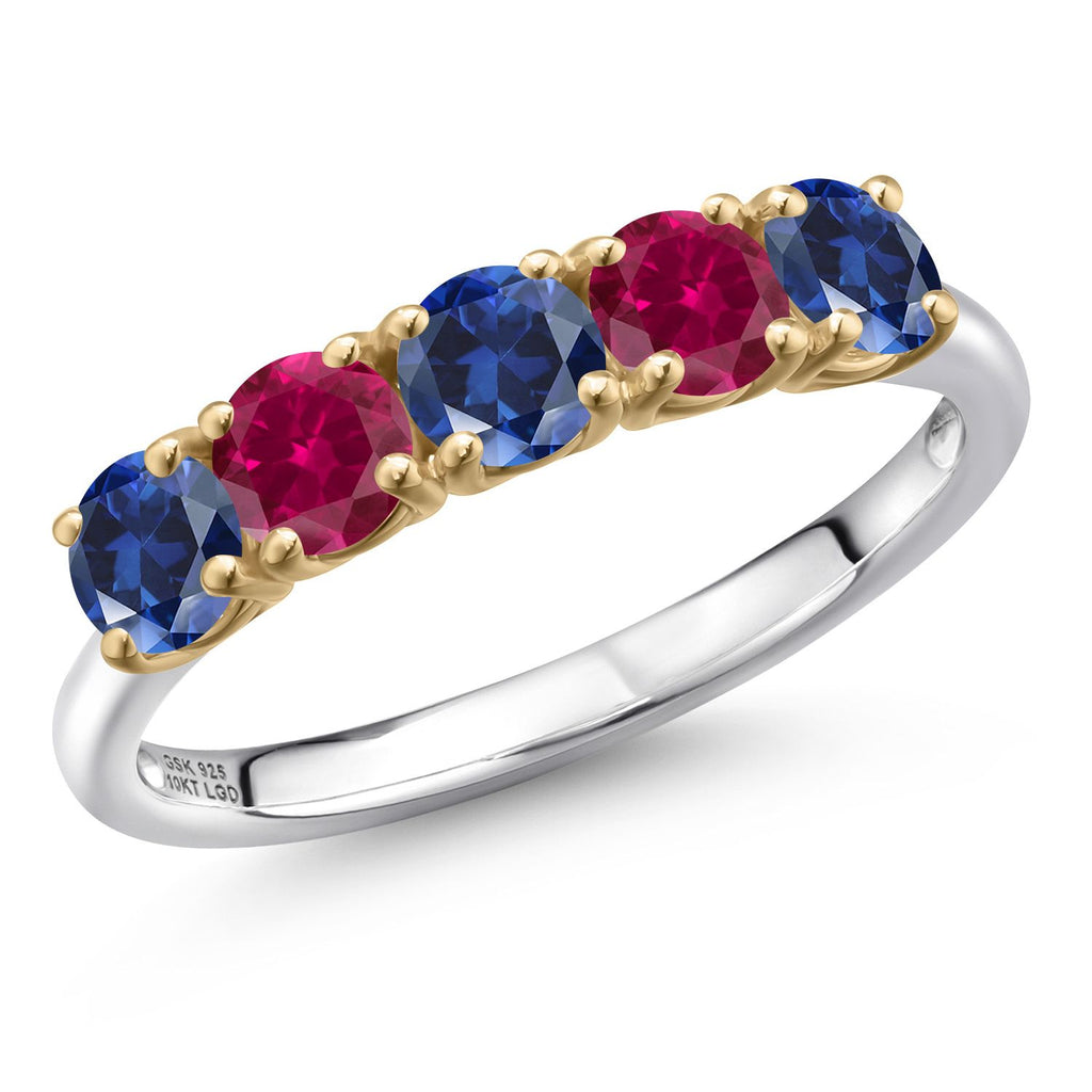 7_Ring in 925 Sterling Silver and 10K Yellow Gold