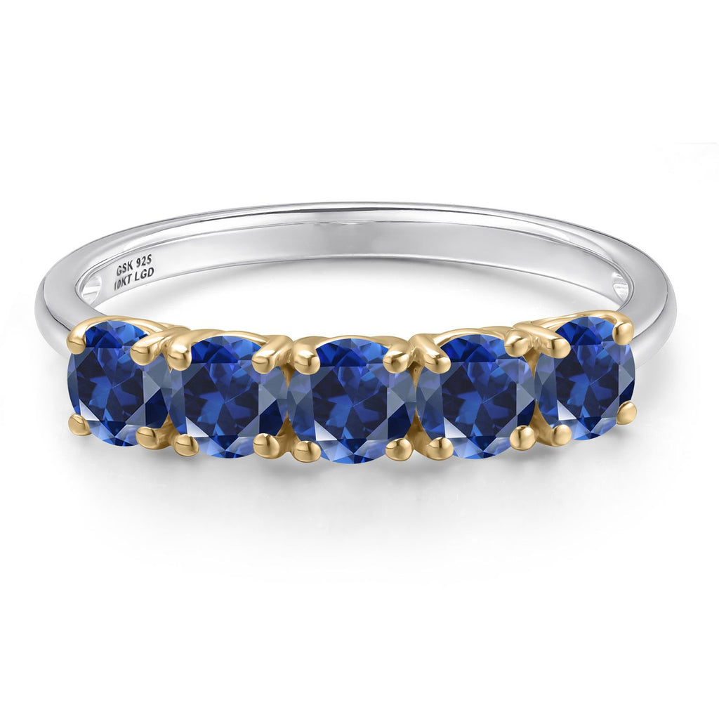 Ring in 925 Sterling Silver and 10K Yellow Gold