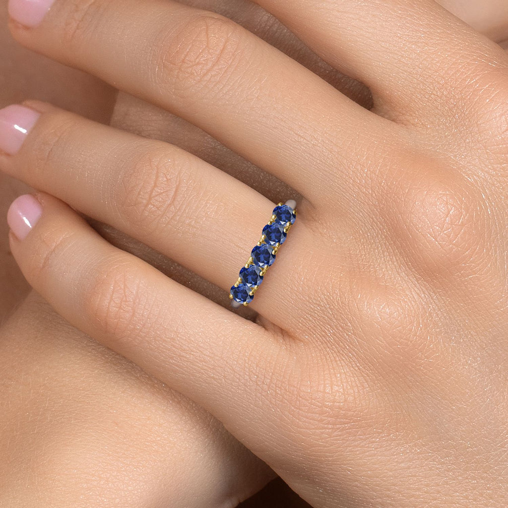 Ring in 925 Sterling Silver and 10K Yellow Gold