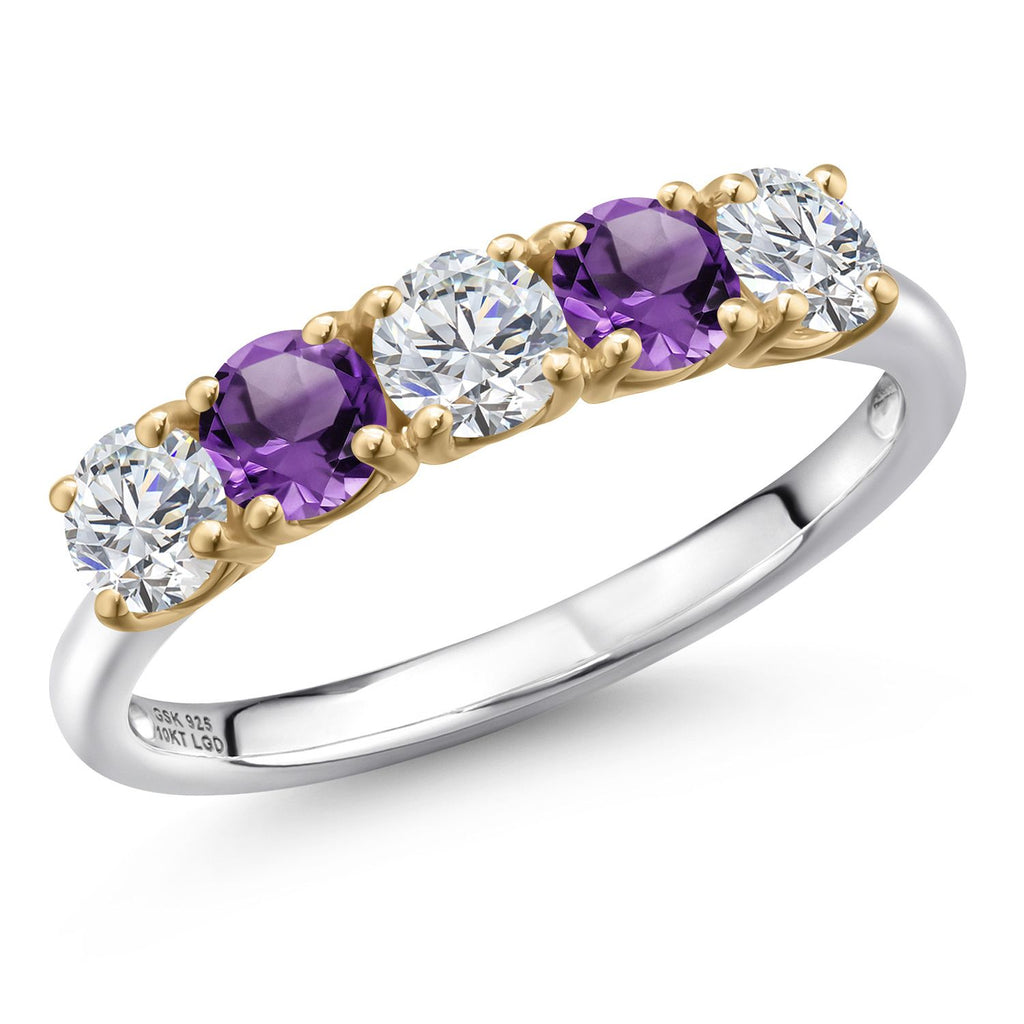 6_Ring in 925 Sterling Silver and 10K Yellow Gold