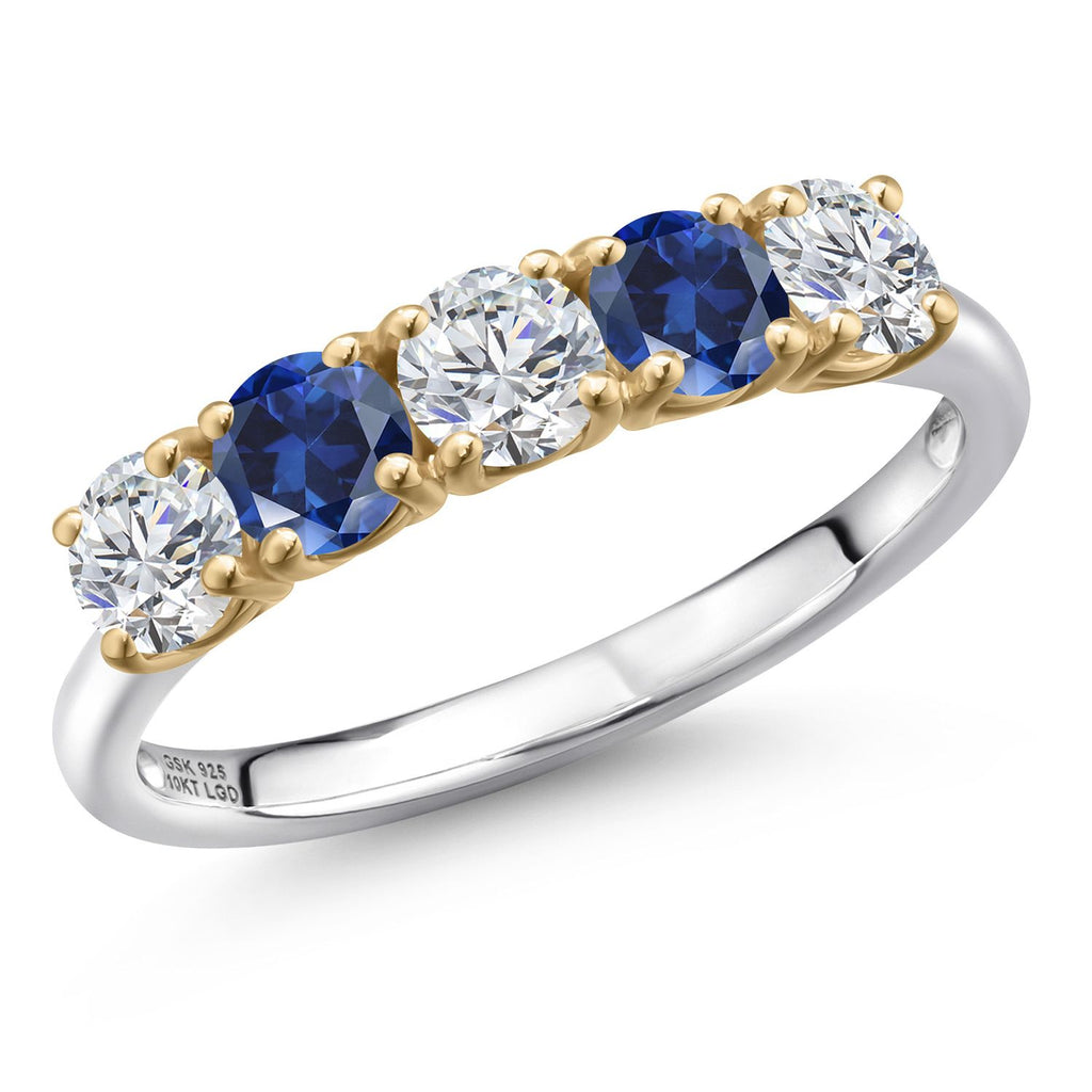 8_Ring in 925 Sterling Silver and 10K Yellow Gold