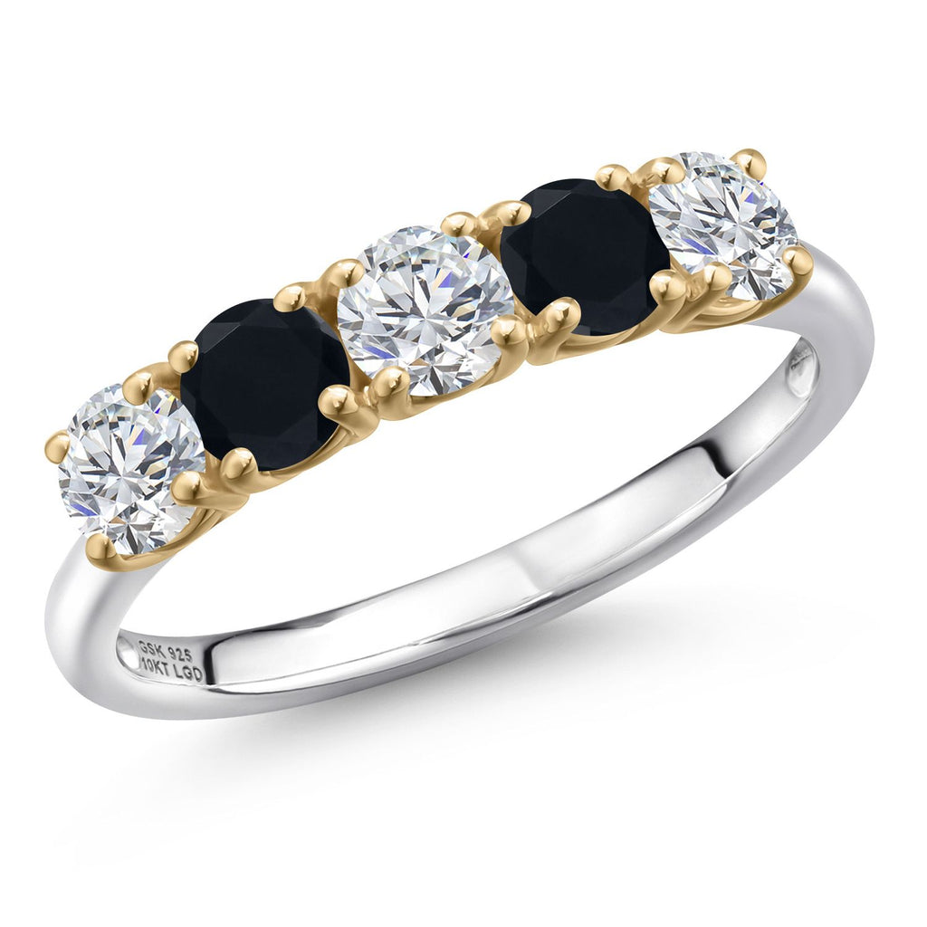 8_Ring in 925 Sterling Silver and 10K Yellow Gold