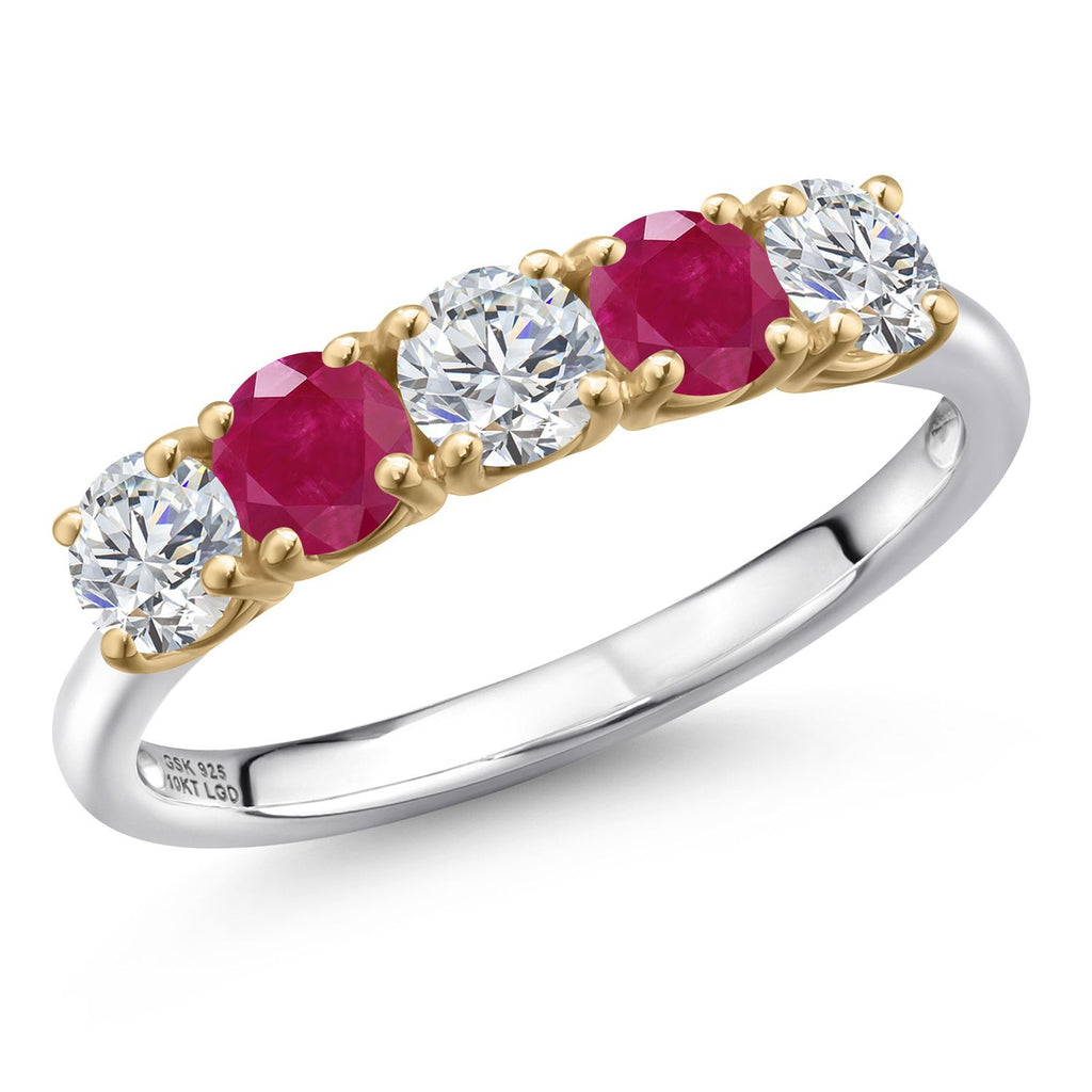 8_Ring in 925 Sterling Silver and 10K Yellow Gold