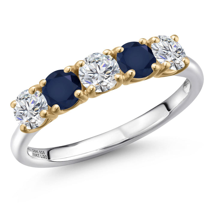 9_Ring in 925 Sterling Silver and 10K Yellow Gold