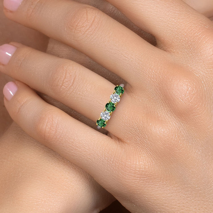 Ring in 925 Sterling Silver and 10K Yellow Gold