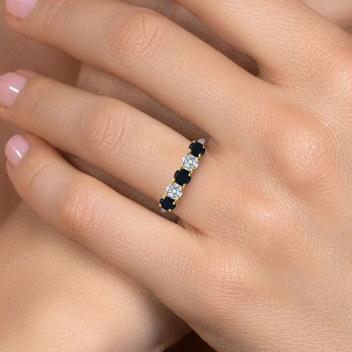 Ring in 925 Sterling Silver and 10K Yellow Gold