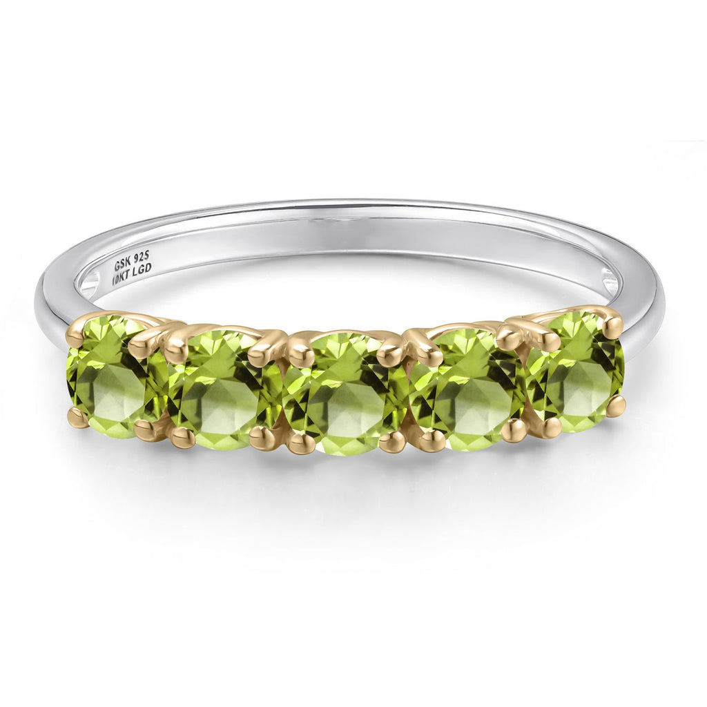 Ring in 925 Sterling Silver and 10K Yellow Gold