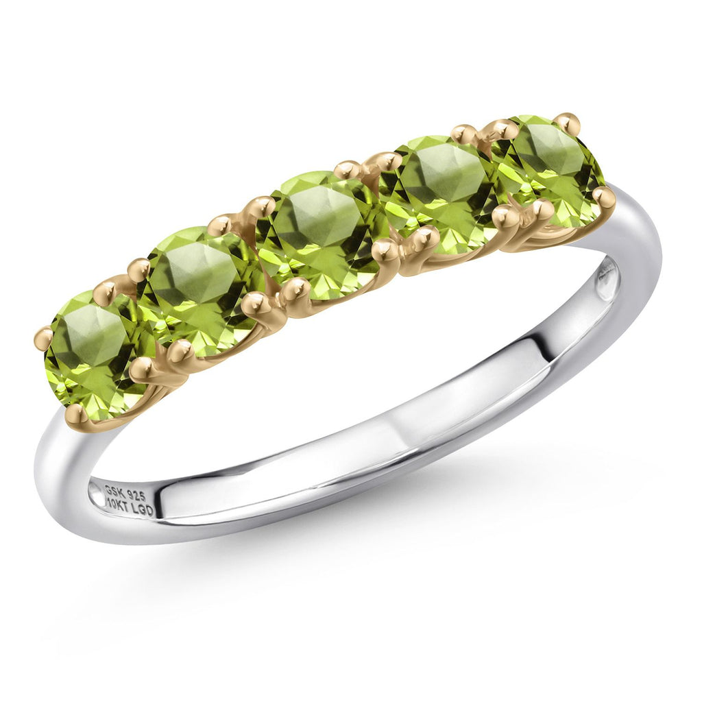 Ring in 925 Sterling Silver and 10K Yellow Gold
